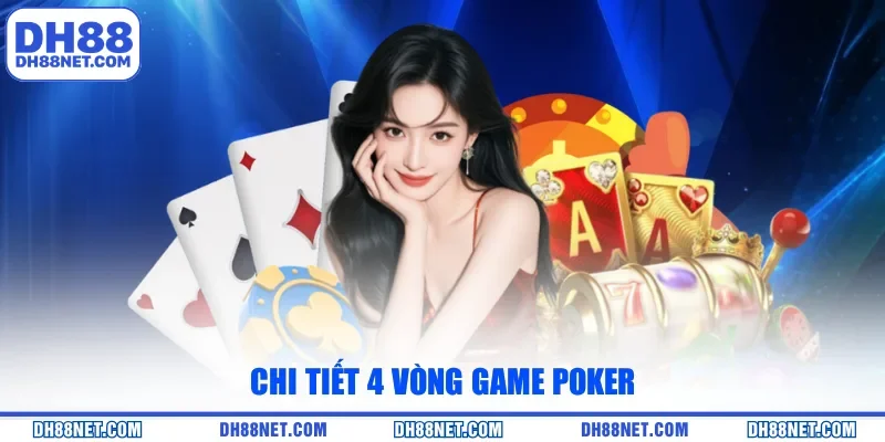 Chi tiết 4 vòng game Poker